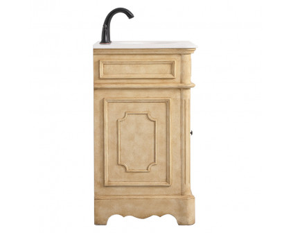 Elegant Bathroom Vanity - Antique Beige, L 24" (VF30424AB)