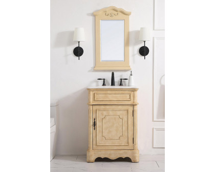 Elegant Bathroom Vanity - Antique Beige, L 24" (VF30424AB)