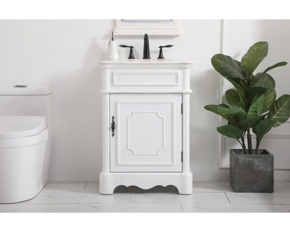 Elegant Bathroom Vanity - Antique White, L 24" (VF30424AW)