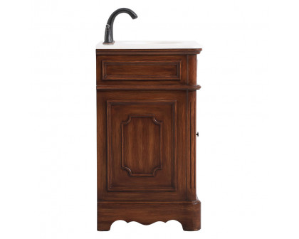 Elegant Bathroom Vanity - Teak, L 24" (VF30424TK)