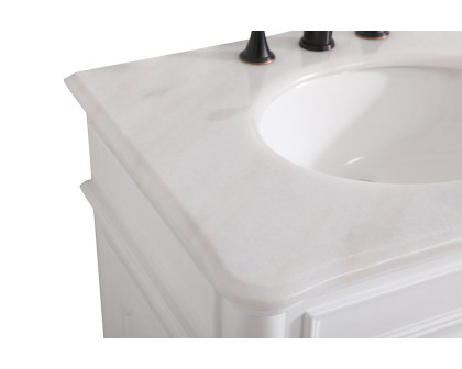 Elegant Bathroom Vanity - Antique White (VF30430AW)