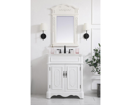 Elegant Bathroom Vanity - Antique White (VF30430AW)