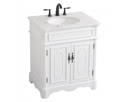 Elegant Bathroom Vanity - Antique White (VF30430AW)