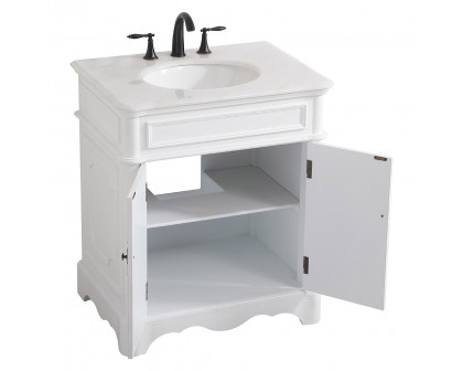 Elegant Bathroom Vanity - Antique White (VF30430AW)