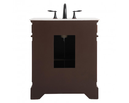 Elegant Bathroom Vanity - Teak (VF30430TK)