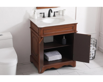 Elegant Bathroom Vanity - Teak (VF30430TK)