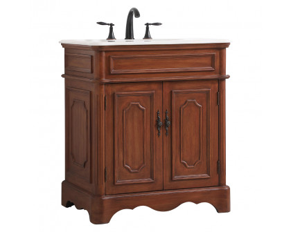 Elegant Bathroom Vanity - Teak (VF30430TK)