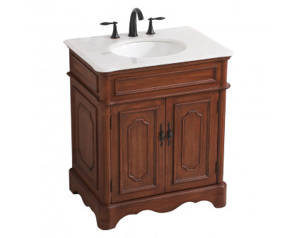 Elegant Bathroom Vanity - Teak (VF30430TK)