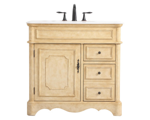 Elegant Bathroom Vanity - Antique Beige (VF30436AB)