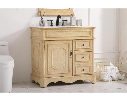 Elegant Bathroom Vanity - Antique Beige (VF30436AB)