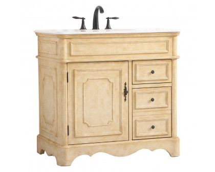 Elegant Bathroom Vanity - Antique Beige (VF30436AB)