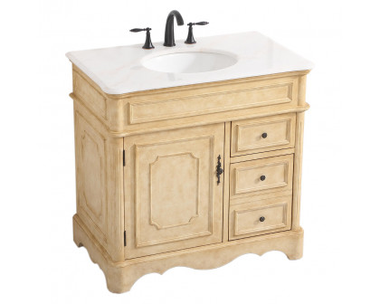 Elegant Bathroom Vanity - Antique Beige (VF30436AB)