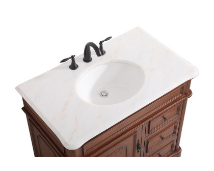 Elegant Bathroom Vanity - Teak (VF30436TK)