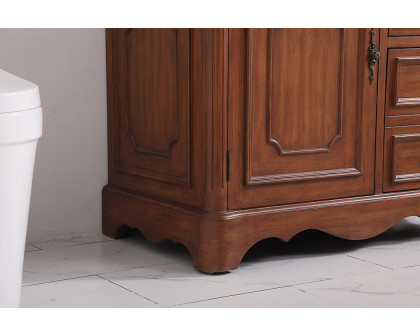 Elegant Bathroom Vanity - Teak (VF30436TK)