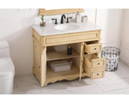 Elegant Bathroom Vanity - Antique Beige (VF30442AB)