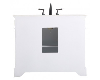 Elegant Bathroom Vanity - Antique White (VF30442AW)