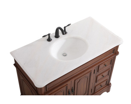 Elegant Bathroom Vanity - Teak (VF30442TK)