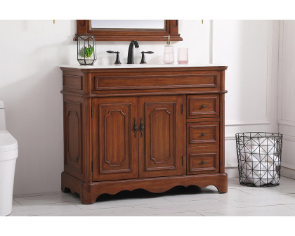 Elegant Bathroom Vanity - Teak (VF30442TK)