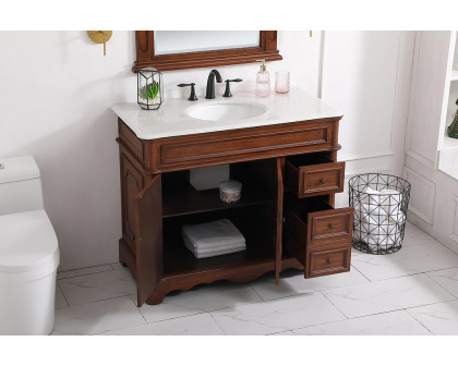 Elegant Bathroom Vanity - Teak (VF30442TK)