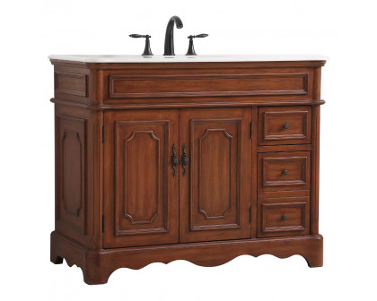 Elegant Bathroom Vanity - Teak (VF30442TK)