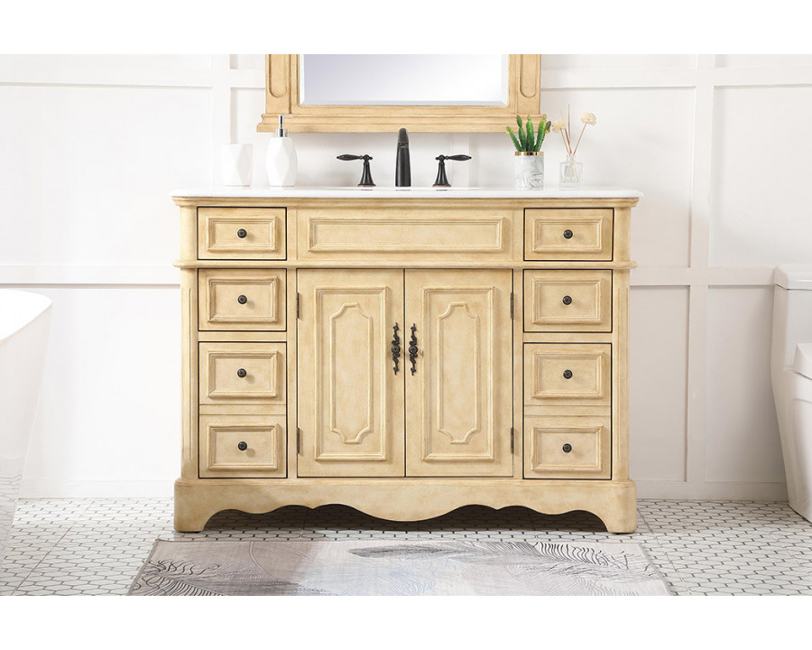 Elegant Bathroom Vanity - Antique Beige (VF30448AB)