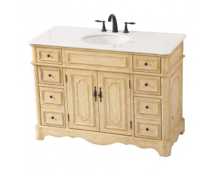 Elegant Bathroom Vanity - Antique Beige (VF30448AB)