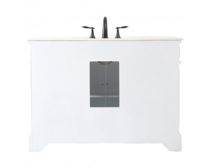 Elegant Bathroom Vanity - Antique White (VF30448AW)