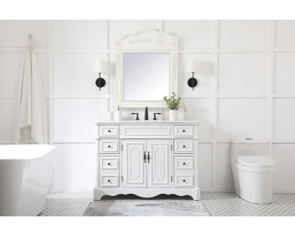 Elegant Bathroom Vanity - Antique White (VF30448AW)