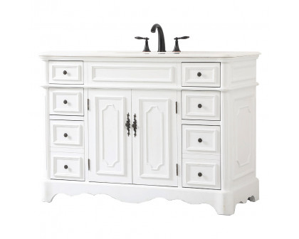 Elegant Bathroom Vanity - Antique White (VF30448AW)