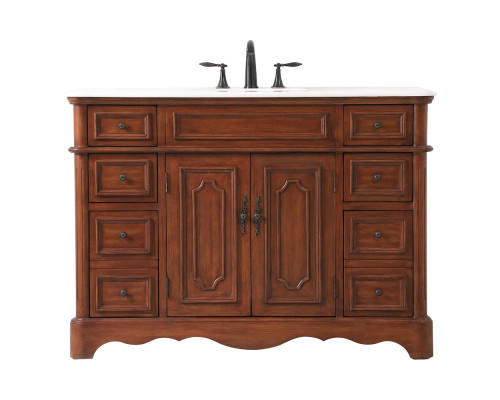 Elegant Bathroom Vanity - Teak (VF30448TK)