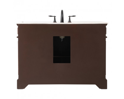 Elegant Bathroom Vanity - Teak (VF30448TK)