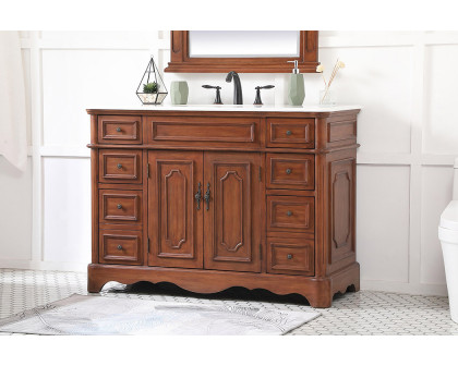 Elegant Bathroom Vanity - Teak (VF30448TK)