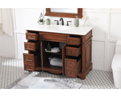 Elegant Bathroom Vanity - Teak (VF30448TK)