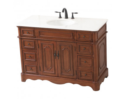 Elegant Bathroom Vanity - Teak (VF30448TK)