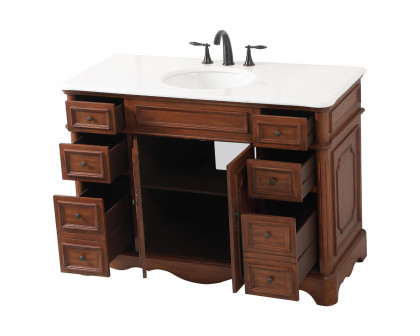 Elegant Bathroom Vanity - Teak (VF30448TK)