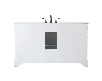 Elegant Bathroom Vanity - Antique White (VF30460AW)