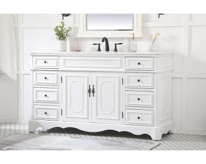 Elegant Bathroom Vanity - Antique White (VF30460AW)