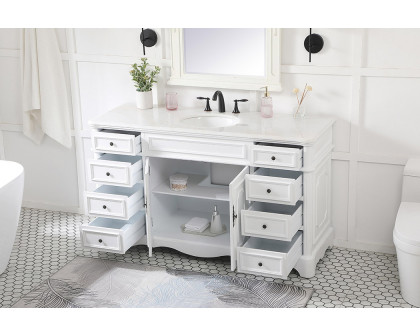 Elegant Bathroom Vanity - Antique White (VF30460AW)