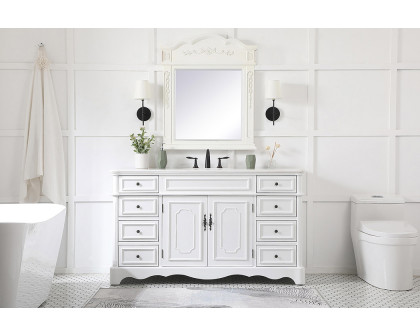 Elegant Bathroom Vanity - Antique White (VF30460AW)