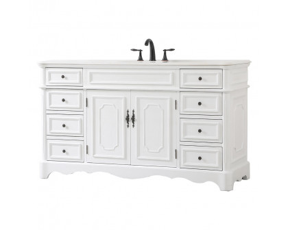 Elegant Bathroom Vanity - Antique White (VF30460AW)