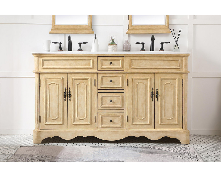 Elegant Bathroom Vanity - Antique Beige (VF30460DAB)