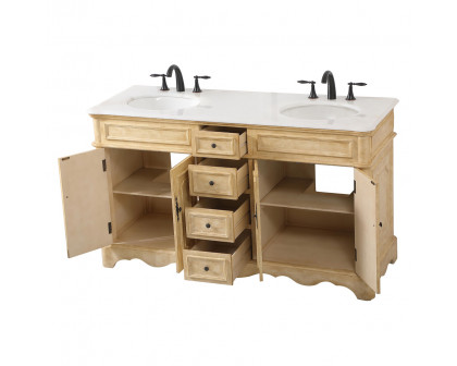 Elegant Bathroom Vanity - Antique Beige (VF30460DAB)