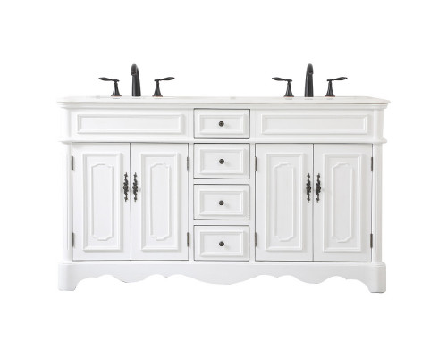 Elegant Bathroom Vanity - Antique White (VF30460DAW)