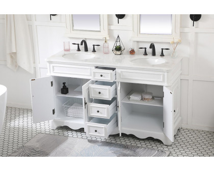 Elegant Bathroom Vanity - Antique White (VF30460DAW)