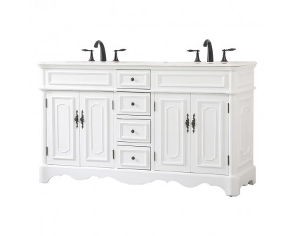 Elegant Bathroom Vanity - Antique White (VF30460DAW)