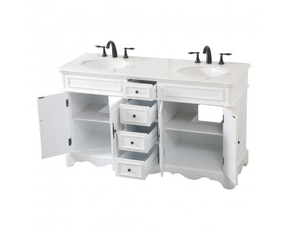 Elegant Bathroom Vanity - Antique White (VF30460DAW)