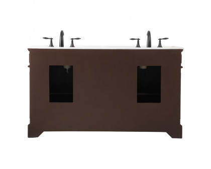 Elegant Bathroom Vanity - Teak (VF30460DTK)