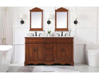 Elegant Bathroom Vanity - Teak (VF30460DTK)