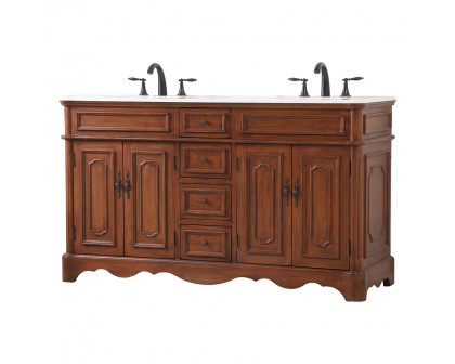 Elegant Bathroom Vanity - Teak (VF30460DTK)