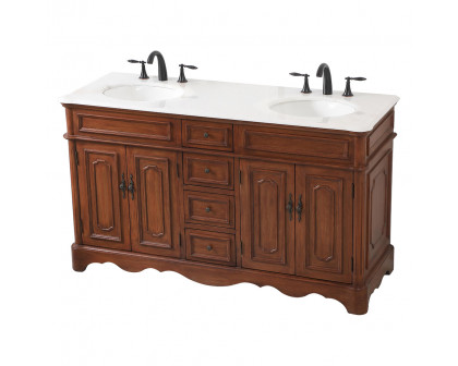 Elegant Bathroom Vanity - Teak (VF30460DTK)